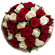 bouquet of red and white roses. Antalya