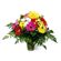 Miranda. Exuberant flower arrangement of gerberas and chrysanthemums in vivid colors.. Antalya