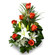 Grace. Very bright and stylish bouquet of orange roses and white lilies will make a perfect gift for anyone.. Antalya
