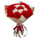 My message. Splendid round bouquet of red and white carnations.. Antalya