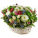 basket of chrysanthemums and roses. Antalya