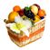 &#39;Delicious&#39; Basket. Delicious fruit & flower arrangement in a basket.. Antalya